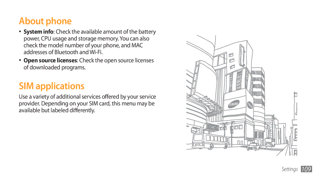 Samsung GT-S5253PWAKSA, GT-S5253HKAECT, GT-S5253HKAEGY, GT-S5253HKAJED, GT-S5253HKATMC manual About phone, SIM applications 