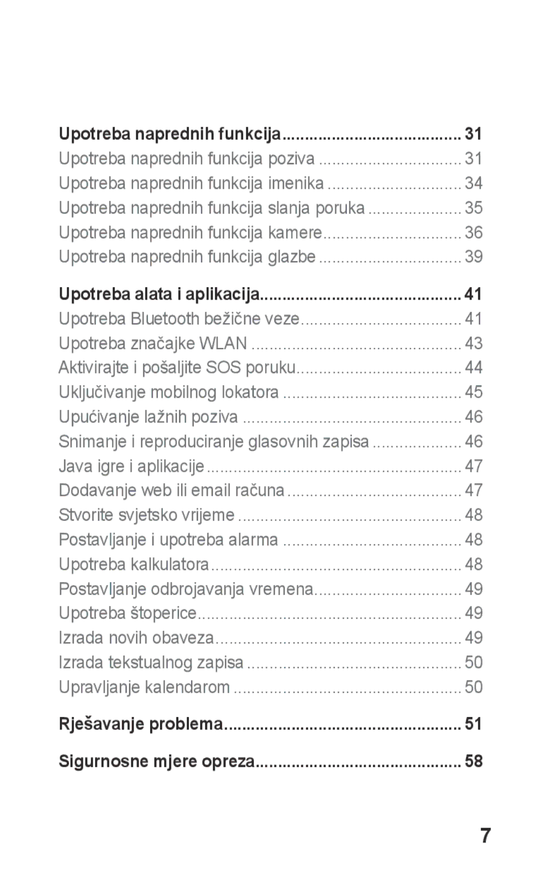 Samsung GT-S5260OKAVIP, GT-S5260RWATWO, GT-S5260OKACRO, GT-S5260RWACRO, GT-S5260RWAVIP, GT-S5260OKATWO Rješavanje problema 