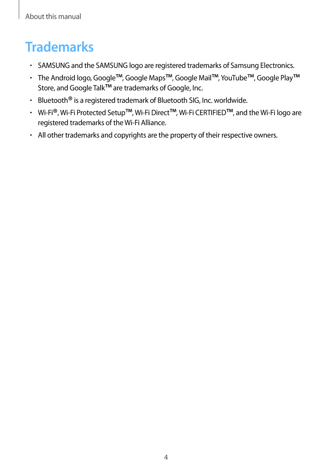 Samsung GT-S5280LKATMN, GT-S5280LKAITV, GT-S5280RWAMOC, GT-S5280LKATPH, GT-S5280RWADBT, GT2S5280RWADBT manual Trademarks 