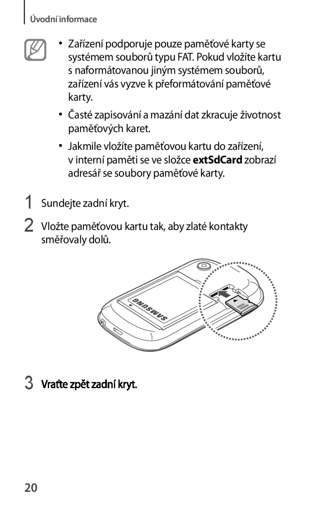 Samsung GT-S5280RWAORX, GT-S5280LKAORX manual Úvodní informace 