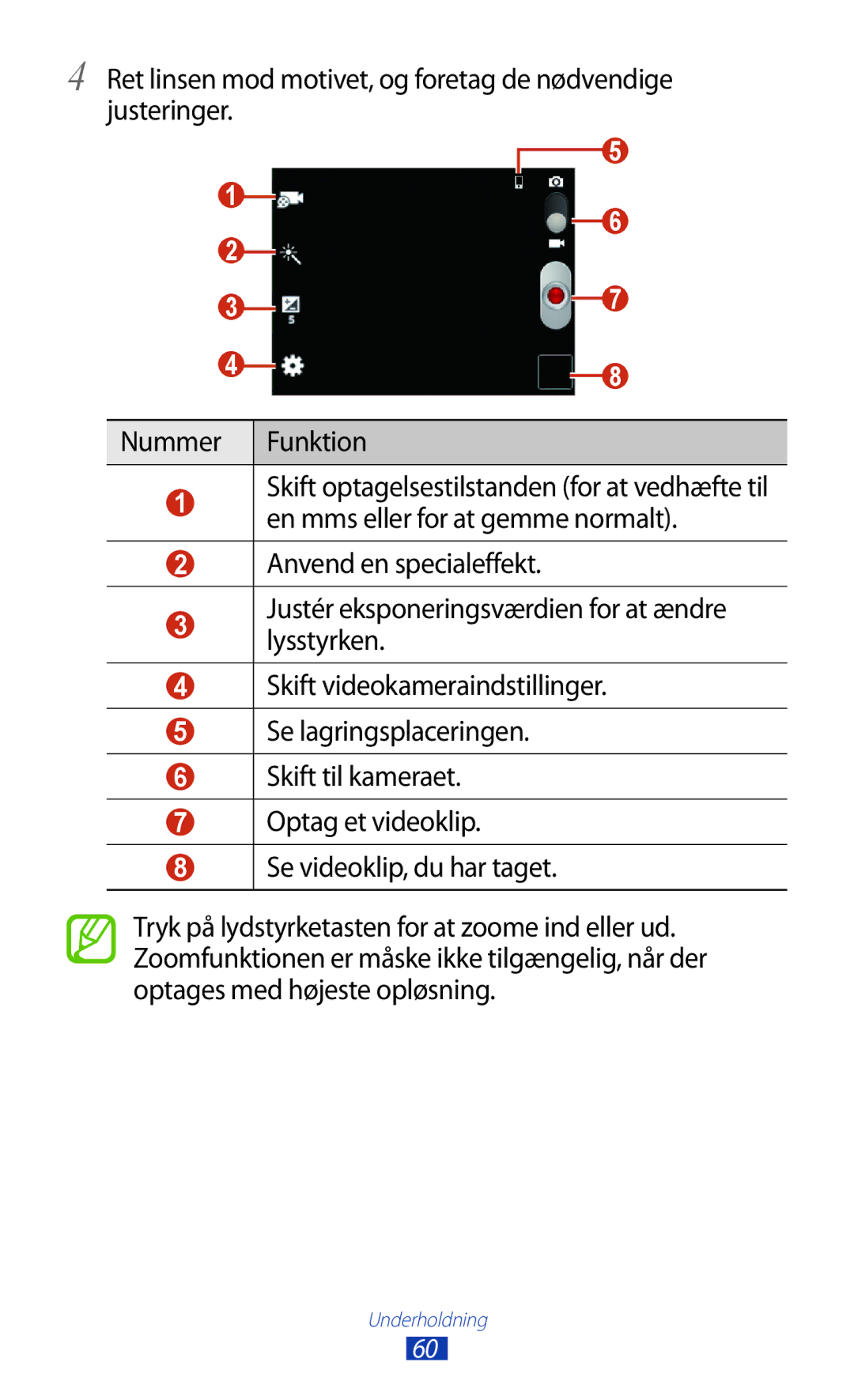 Samsung GT-S5301ZKANEE, GT-S5301ZYANEE, GT-S5301ZOANEE, GT-S5301ZIANEE, GT-S5301ZWANEE manual Underholdning 