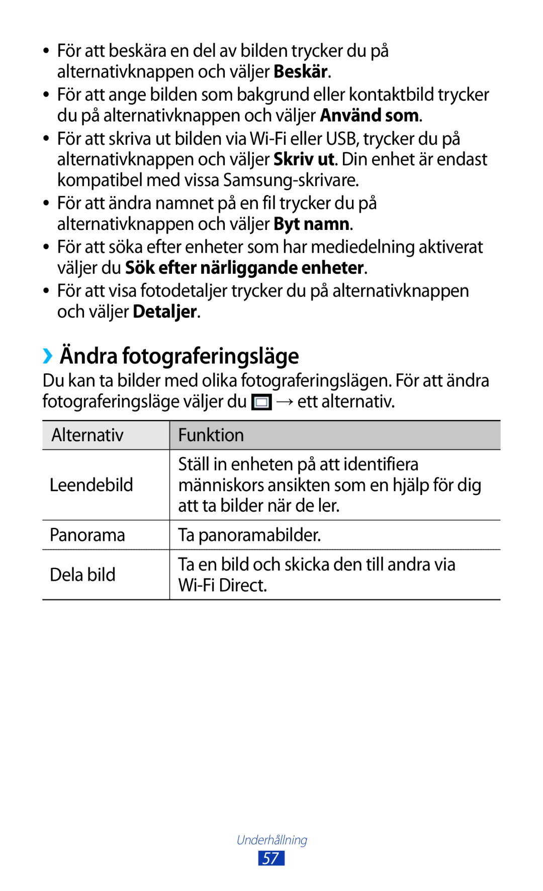 Samsung GT-S5301ZOANEE, GT-S5301ZKANEE, GT-S5301ZYANEE, GT-S5301ZIANEE ››Ändra fotograferingsläge, Att ta bilder när de ler 