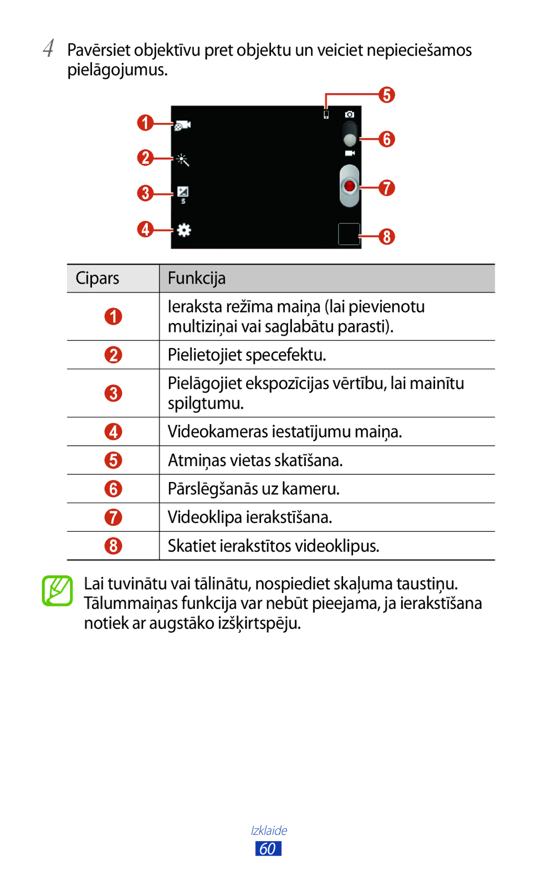 Samsung GT-S5301ZWASEB, GT-S5301ZKASEB manual Izklaide 