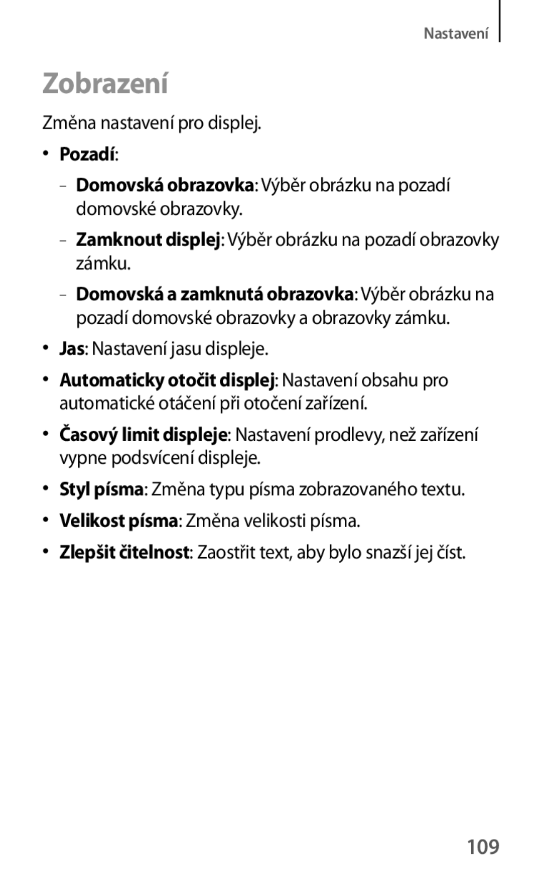 Samsung GT2S5310RWVVDH, GT-S5310BKACOS, GT-S5310RWACOS, GT-S5310MSAVVT, GT-S5310RWAVVT, GT-S5310RWAHBM Zobrazení, 109, Pozadí 