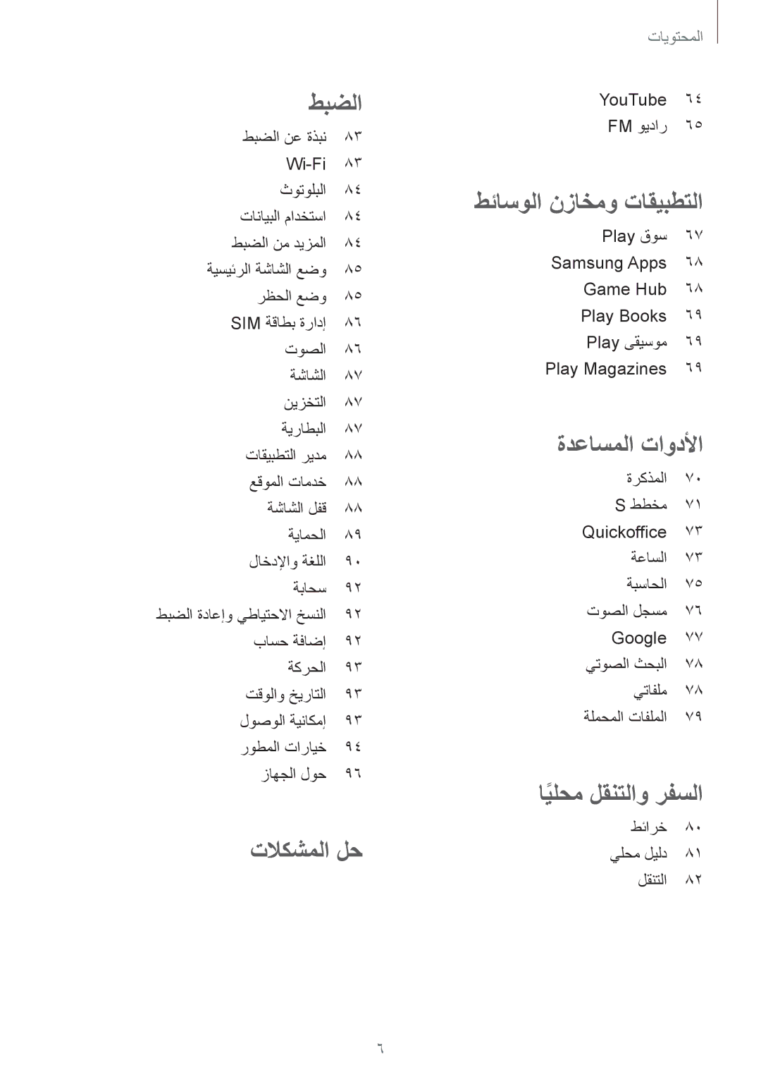 Samsung GT-S5312RWAKSA, GT-S5312MSAKSA, GT-S5312BKAKSA, GT-S5312MSAAFR manual تلاكشملا لح 