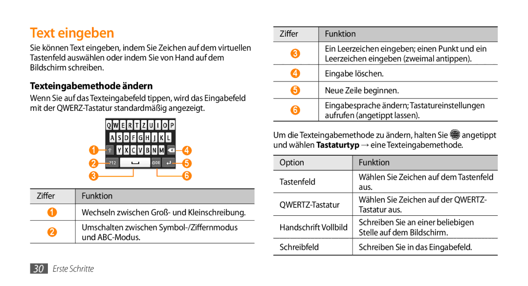 Samsung GT-S5330CWAVIA, GT-S5330CWADBT, GT-S5330HKADBT, GT-S5330HKAEPL manual Text eingeben, Texteingabemethode ändern 