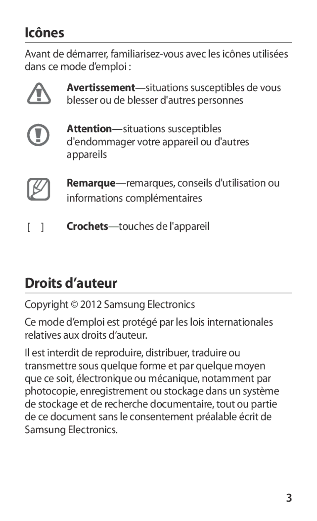 Samsung GT-S5360OIAXEF, GT-S5360MAAFRE, GT-S5360MAACAR, GT-S5360UWHXEF, GT-S5360MAAXEF, GT-S5360MAABOG Icônes, Droits d’auteur 