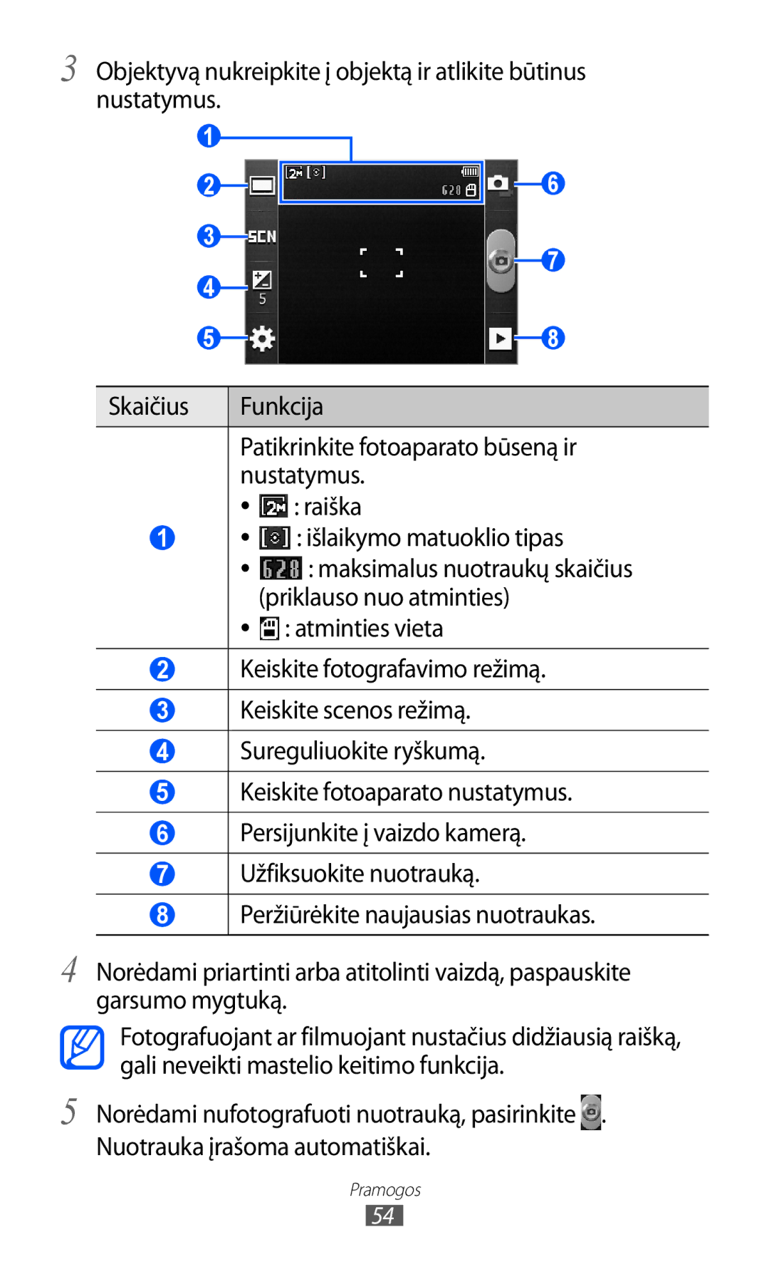 Samsung GT-S5363AAASEB manual Pramogos 