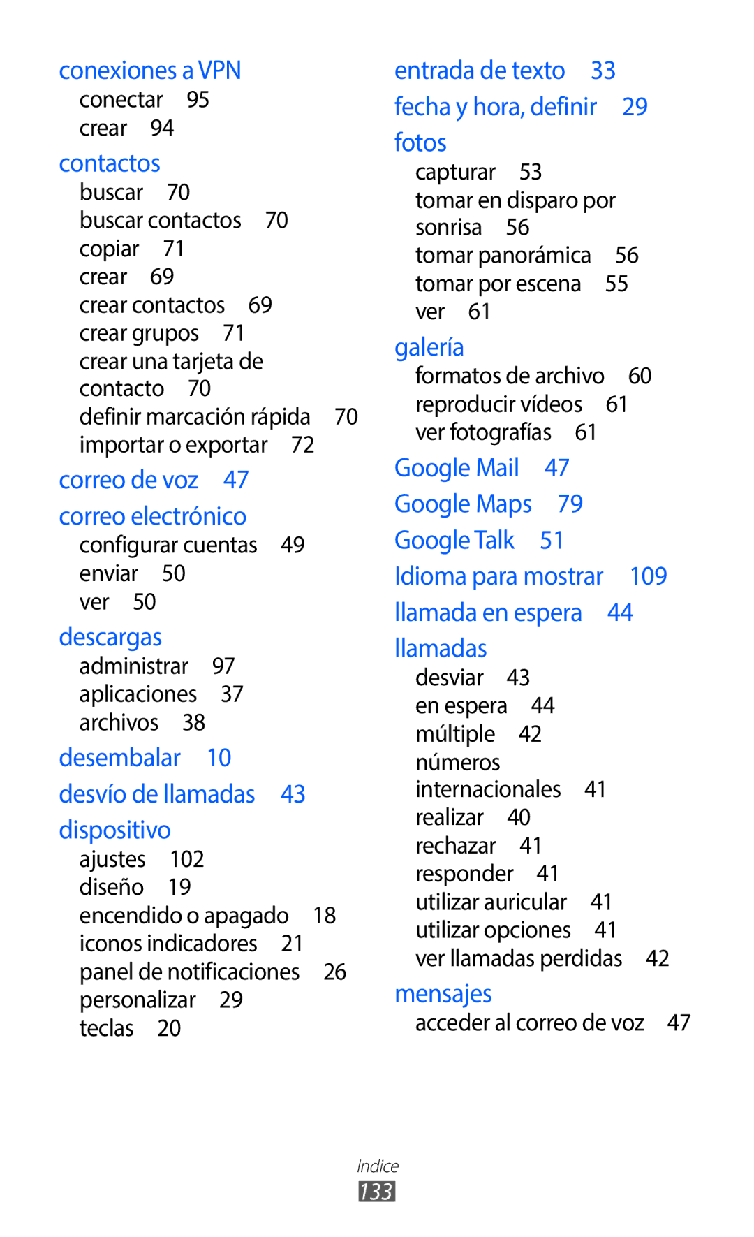 Samsung GT-S5369MAAATL, GT-S5369UWAOMN, GT-S5369UWAATL manual 133 