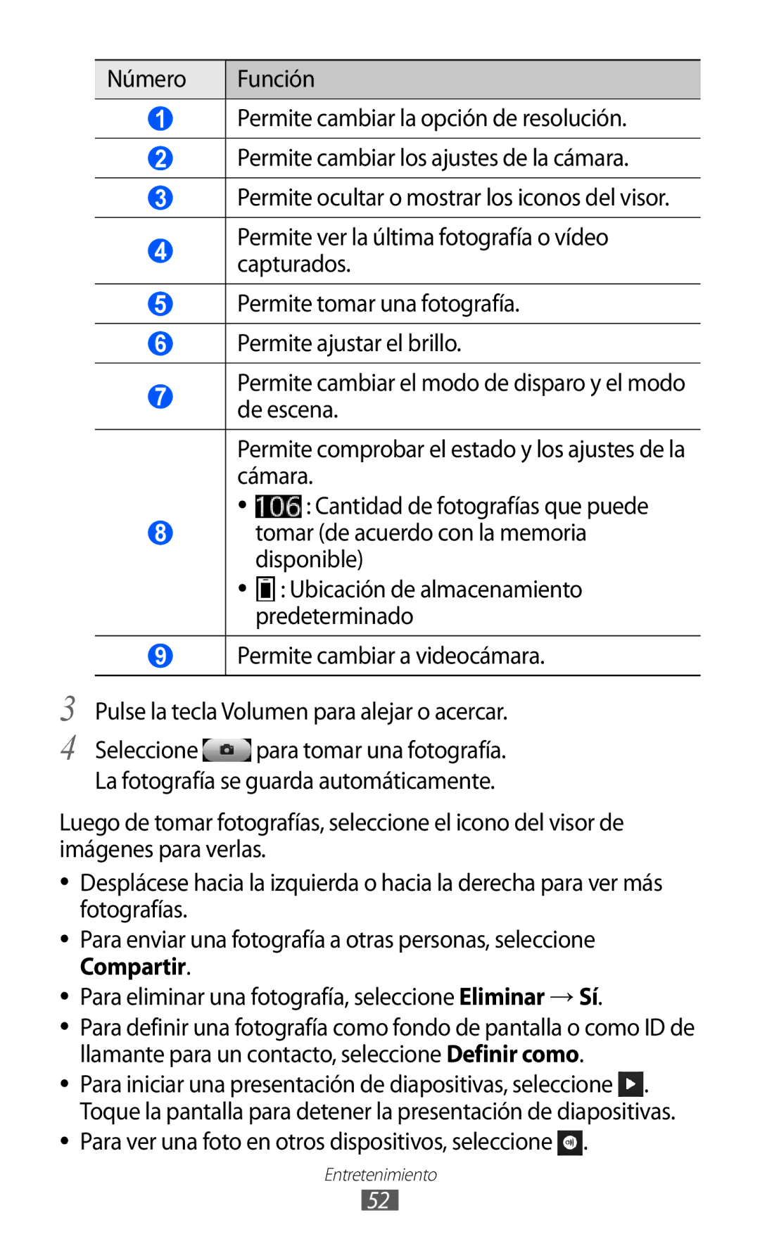 Samsung GT-S5380SSAFOP, GT-S5380SSAPHE, GT-S5380SSDPHE manual Para ver una foto en otros dispositivos, seleccione 