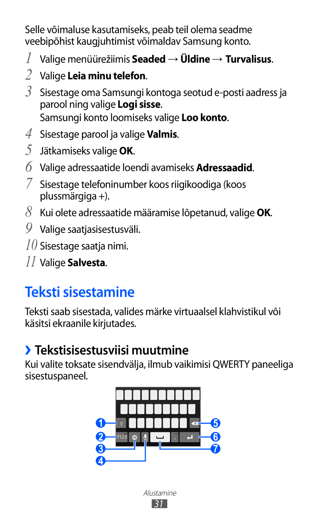 Samsung GT-S5380WRASEB, GT-S5380WRGSEB, GT-S5380SSASEB manual Teksti sisestamine, ››Tekstisisestusviisi muutmine 