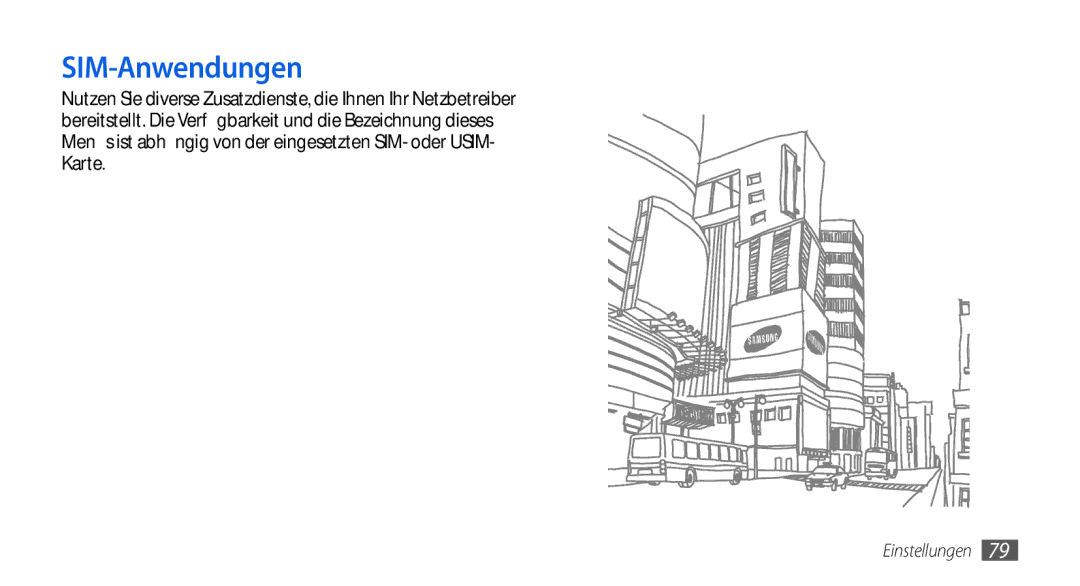 Samsung GT-S5560CWIDBT, GT-S5560LKIDBT manual SIM-Anwendungen 