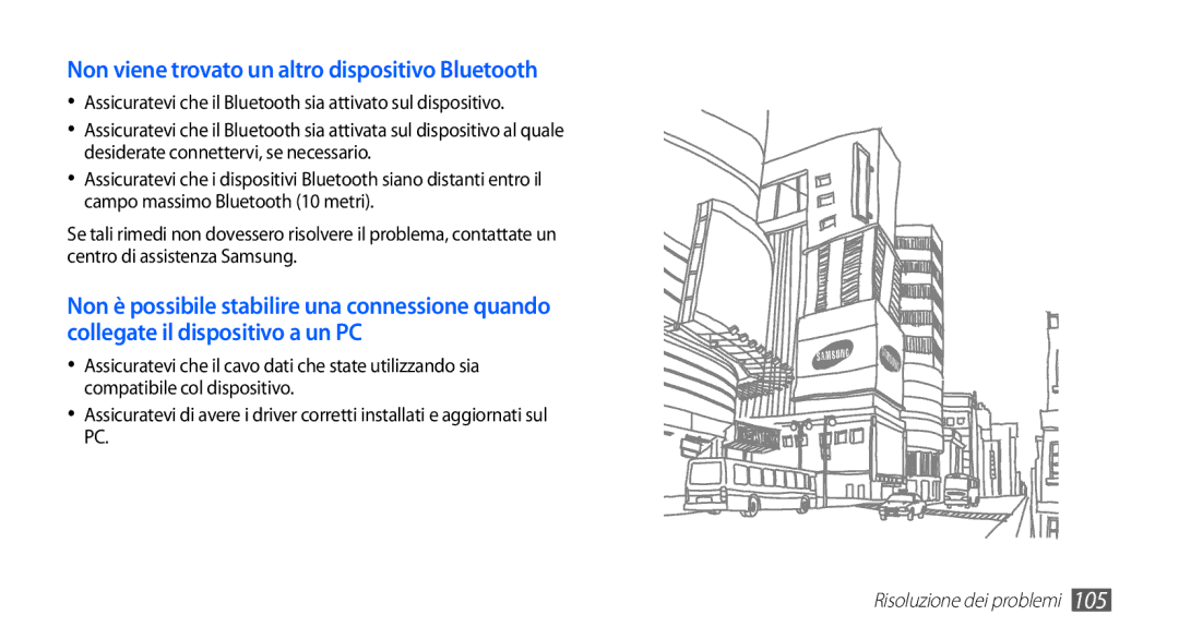 Samsung GT-S5570EGAOMN, GT-S5570AAAITV, GT-S5570AAAHUI, GT-S5570MOAWIN manual Non viene trovato un altro dispositivo Bluetooth 