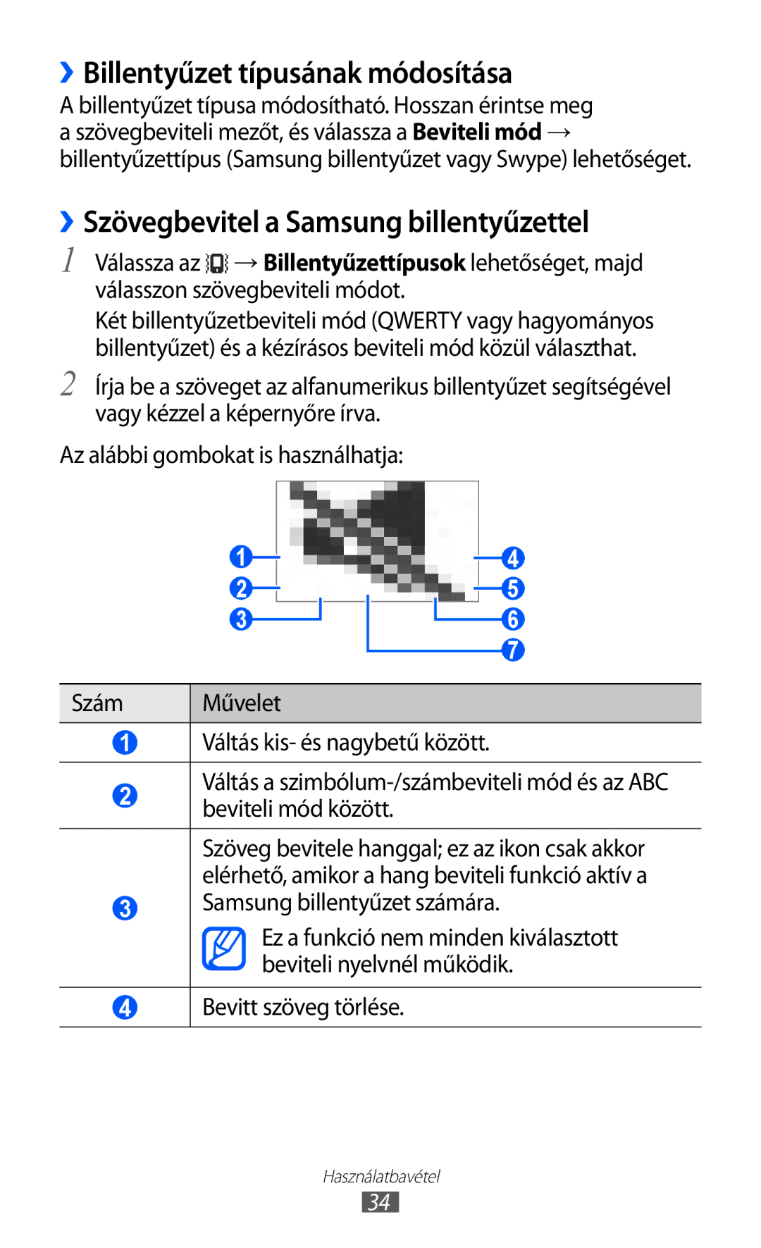 Samsung GT2S5570AAITSH, GT-S5570EGIITV manual ››Billentyűzet típusának módosítása, ››Szövegbevitel a Samsung billentyűzettel 