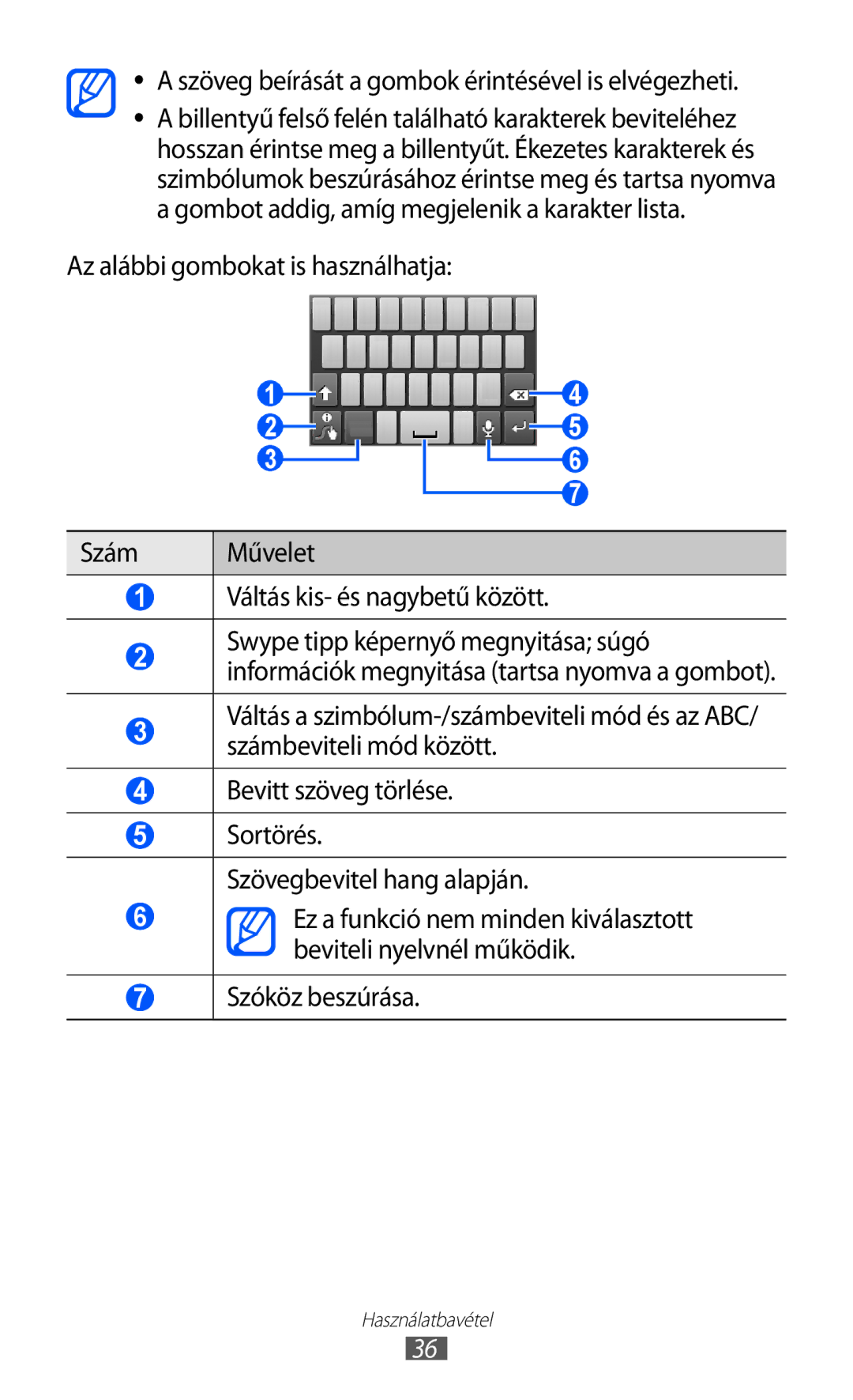 Samsung GT2S5570MOITMH, GT-S5570EGIITV manual Szöveg beírását a gombok érintésével is elvégezheti, Szóköz beszúrása 