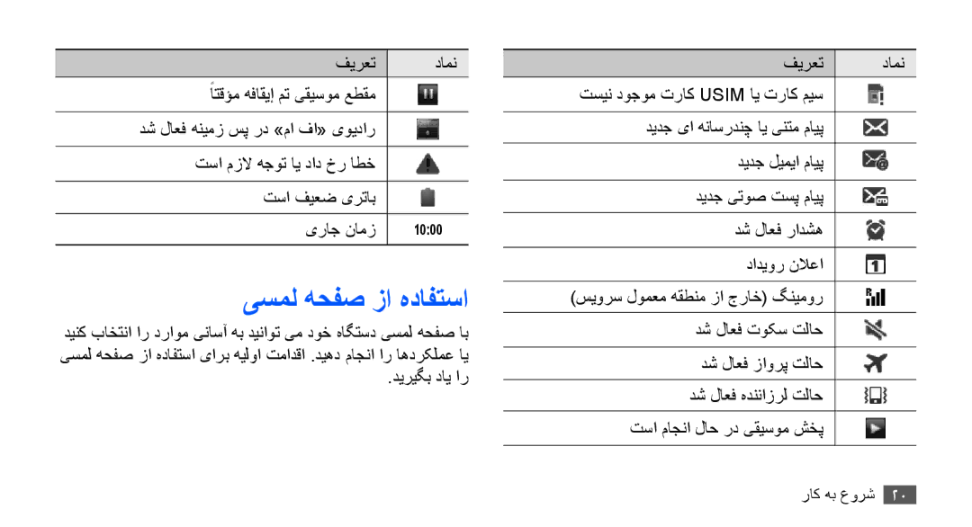 Samsung GT-S5660DSAIEL, GT-S5660DSASKZ, GT-S5660DSATUN, GT-S5660DSAAFG, GT-S5660DSAECT یسمل هحفص زا هدافتسا, دیریگب دای ار 