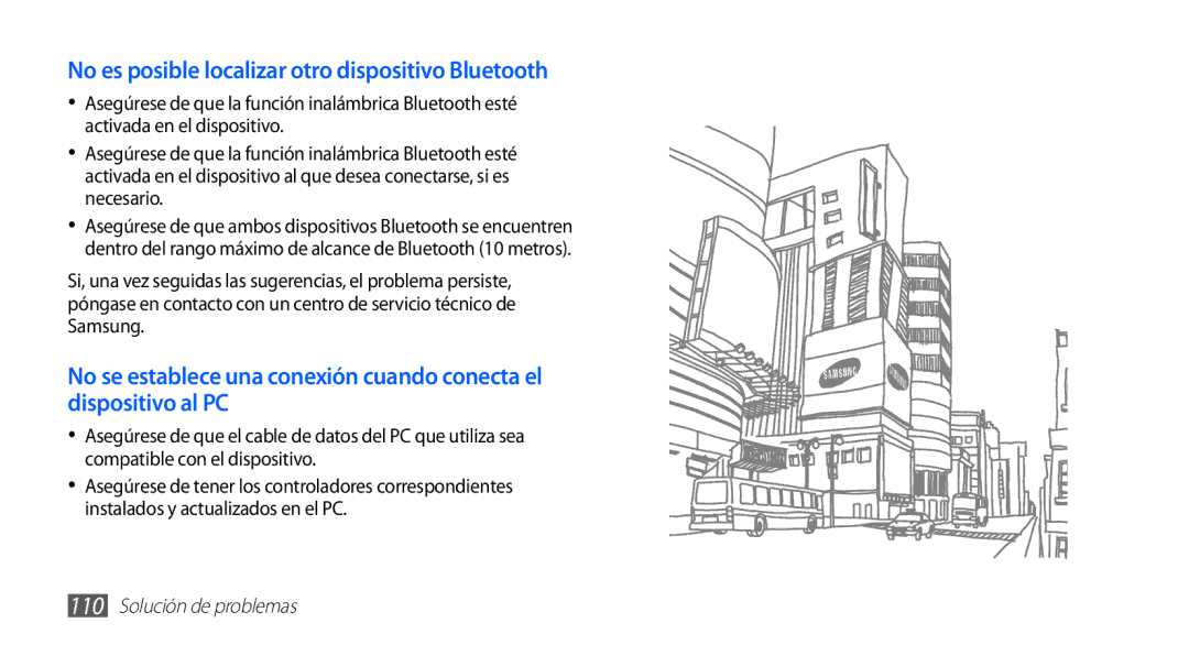 Samsung GT-S5660DSAXEC, GT-S5660DSATCL, GT-S5660DSAFOP, GT-S5660DSAATL No es posible localizar otro dispositivo Bluetooth 