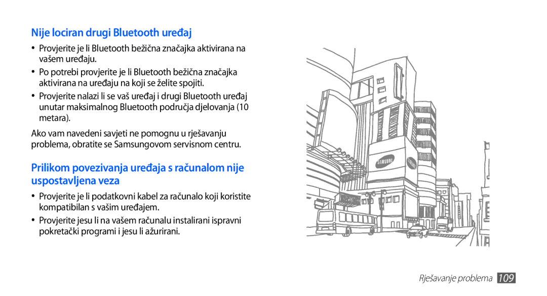 Samsung GT2S5660DSATRA, GT-S5660DSATRA manual Nije lociran drugi Bluetooth uređaj 