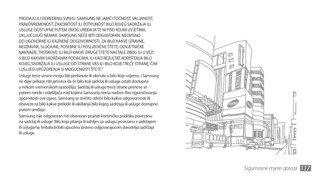 Samsung GT-S5670HKAVIP, GT-S5670PWATWO, GT-S5670HKATWO, GT-S5670HKATEM manual Sigurnosne mjere opreza 