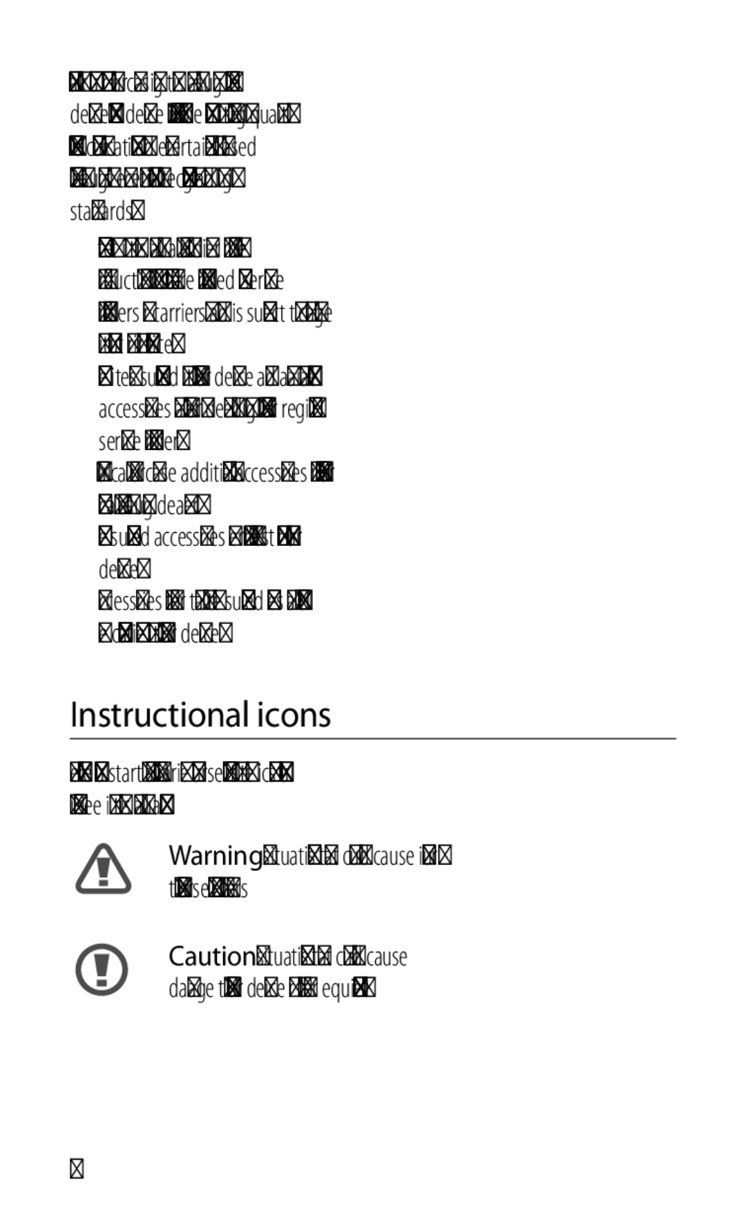 Samsung GT-S5670HKAXXV, GT-S5670PWAXXV, GT-S5670HKAXEV, GT-S5670PWAXEV manual Instructional icons 