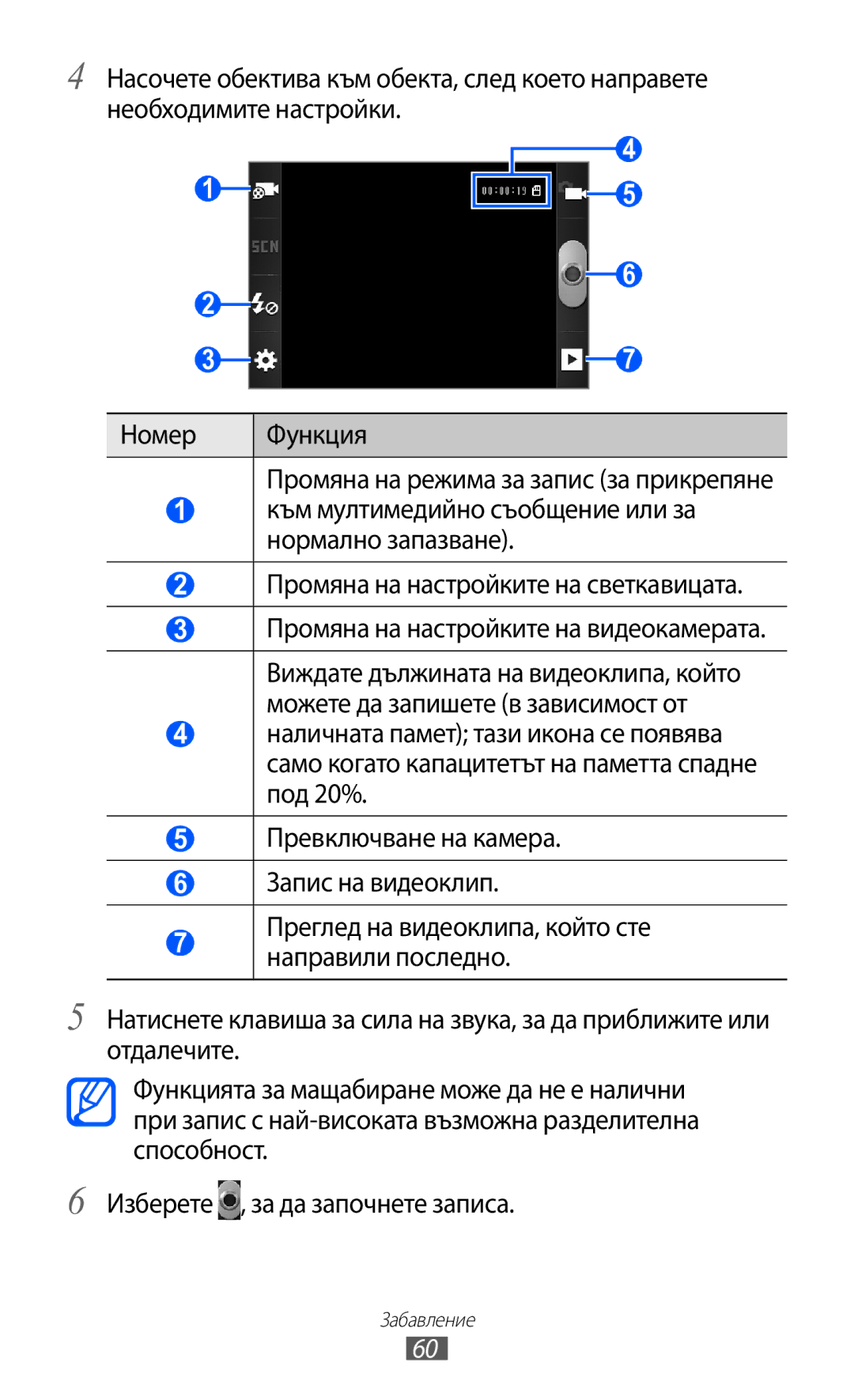 Samsung GT-S5690KOABGL manual Функция 