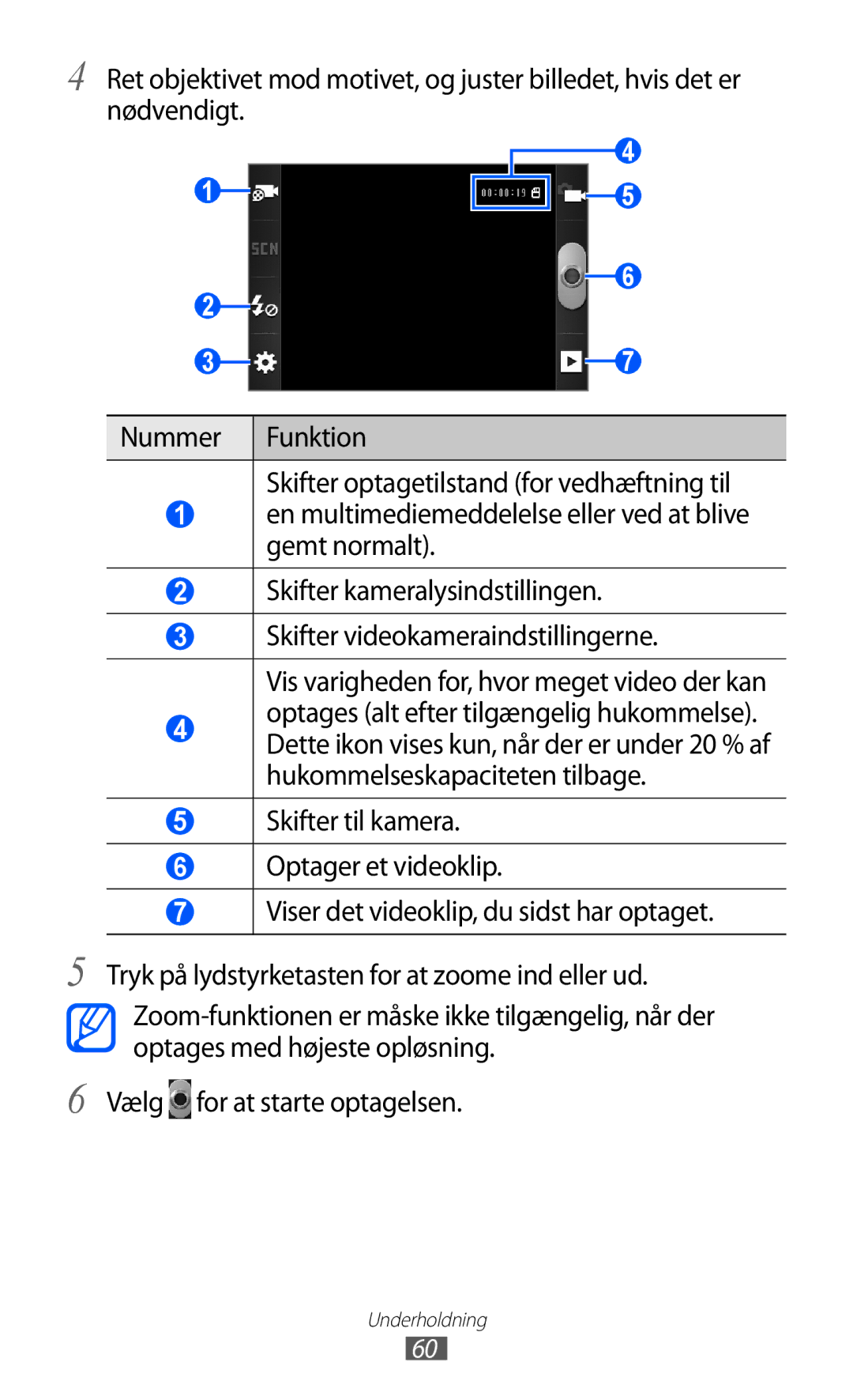 Samsung GT-S5690TAANEE, GT-S5690KOANEE manual Underholdning 