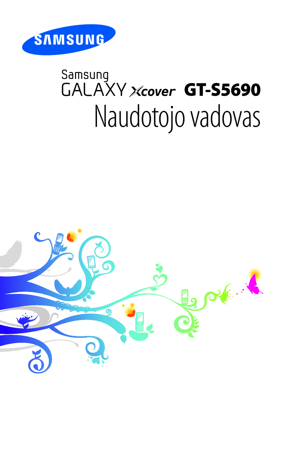 Samsung GT-S5690KOASEB manual Naudotojo vadovas 