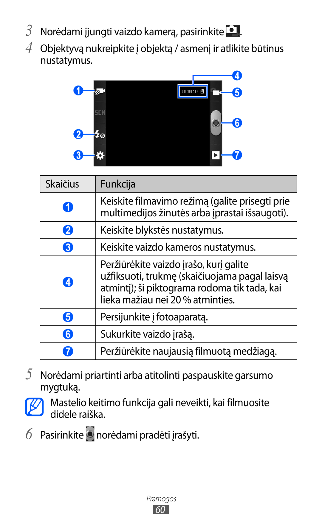 Samsung GT-S5690KOASEB manual Keiskite blykstės nustatymus 