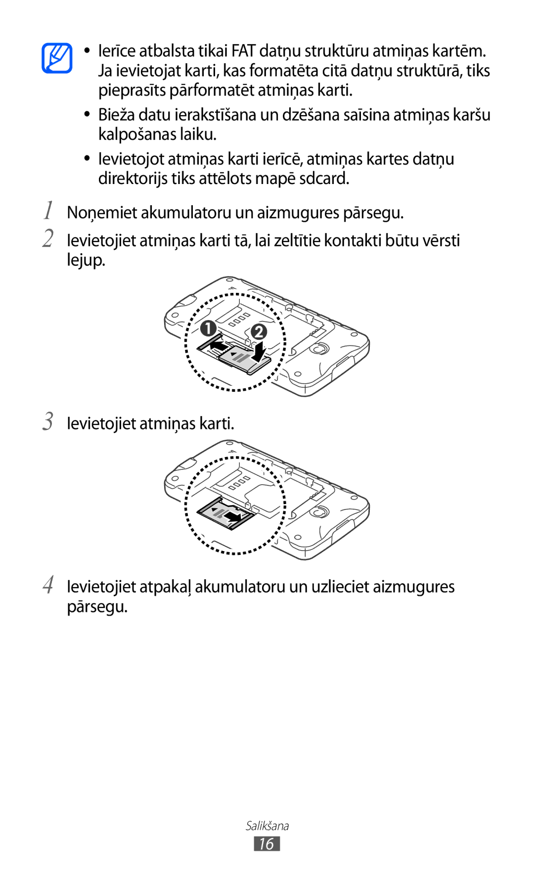 Samsung GT-S5690KOASEB manual Salikšana 