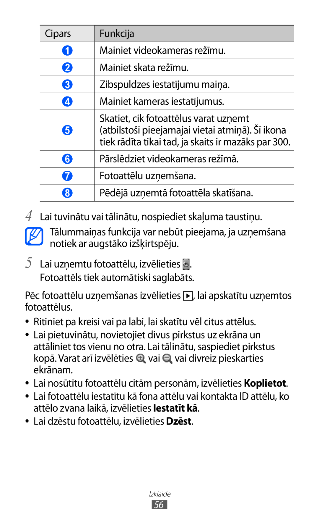 Samsung GT-S5690KOASEB manual Izklaide 