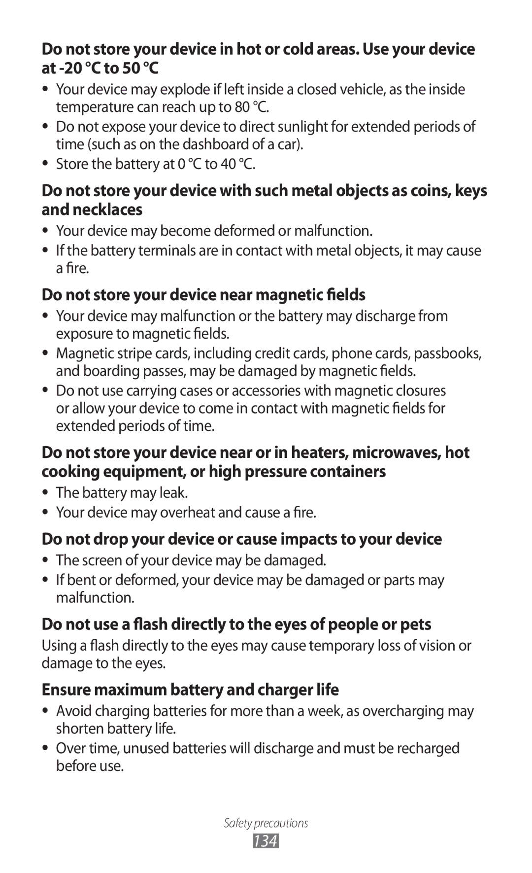 Samsung GT-S5780YKDXEV, GT-S5780YKDXXV manual Do not store your device near magnetic fields 