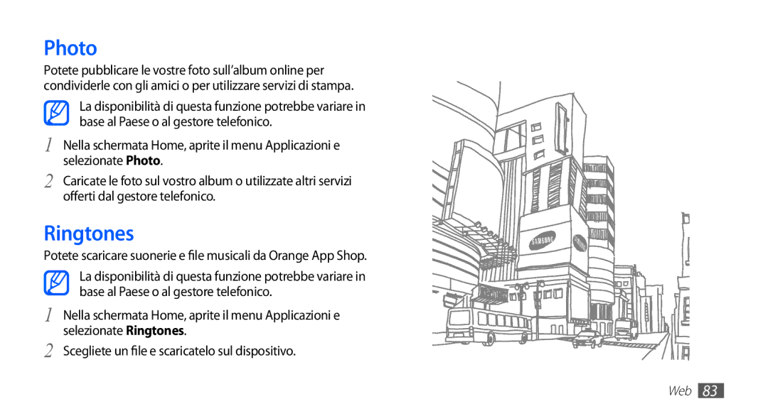 Samsung GT-S5830OKYITV, GT-S5830OKADBT, GT-S5830UWAWIN, GT-S5830XKATIM, GT-S5830RWATIM, GT-S5830RWAITV manual Photo, Ringtones 