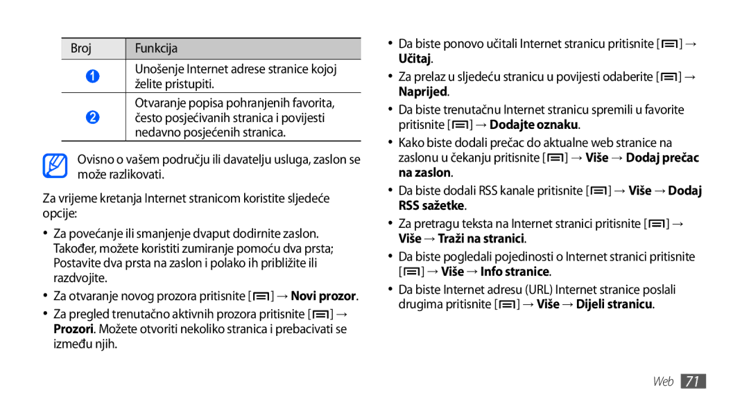 Samsung GT-S5830OKACRO, GT-S5830OKASMO, GT-S5830OKAVIP, GT2S5830OKAVIP, GT-S5830OKACRG, GT-S5830OKATWO manual Između njih 