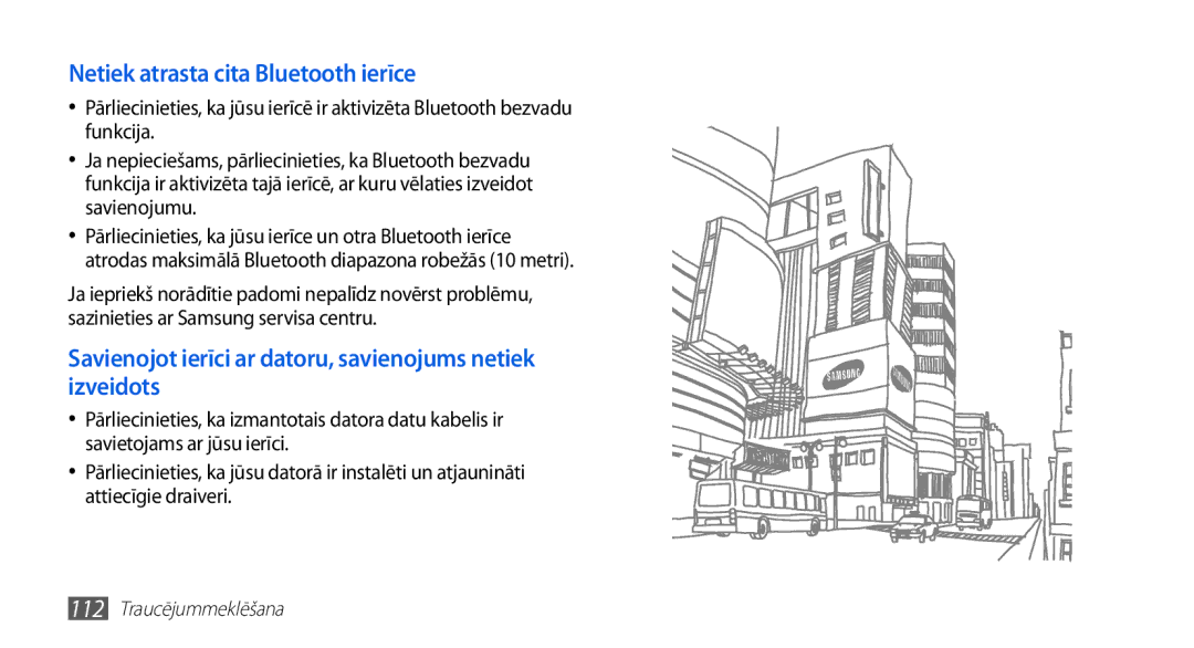 Samsung GT-S5830OKABAL, GT-S5830RWASEB, GT-S5830OKASEB manual Netiek atrasta cita Bluetooth ierīce 