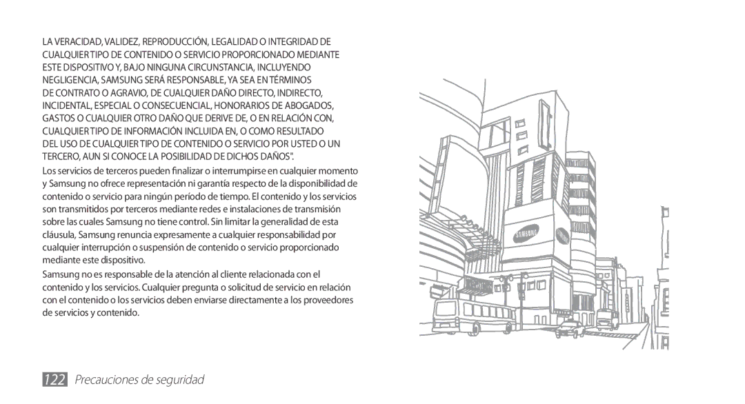 Samsung GT-S5839OKIATL, GT-S5839RWIAMN, GT-S5839UWIAMN, GT-S5839OKIAMN, GT-S5839UWIATL manual Precauciones de seguridad 