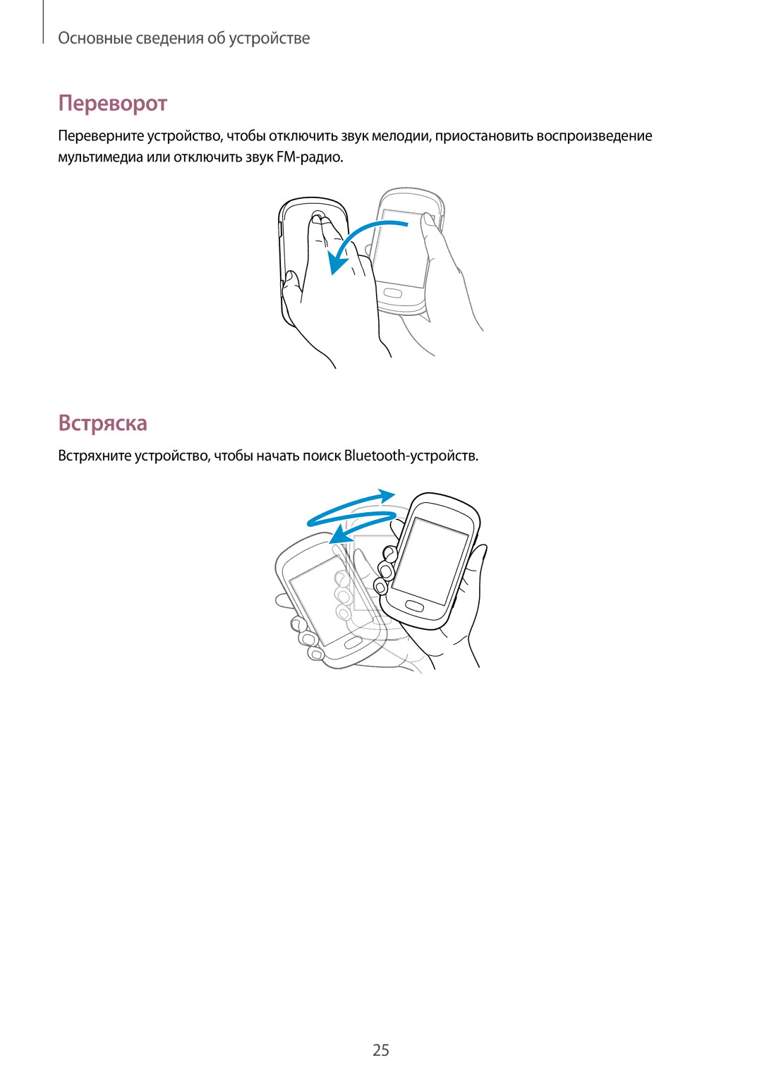 Samsung GT-S6012RWASEB, GT-S6012BBASEB, GT-S6012ZYASEB, GT-S6012BBASER, GT-S6012RWASER, GT-S6012ZYASER Переворот, Встряска 