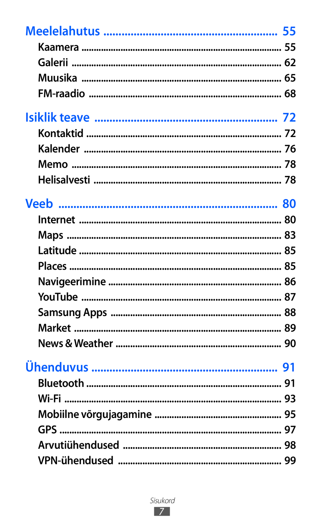 Samsung GT-S6102SKASEB manual Meelelahutus 