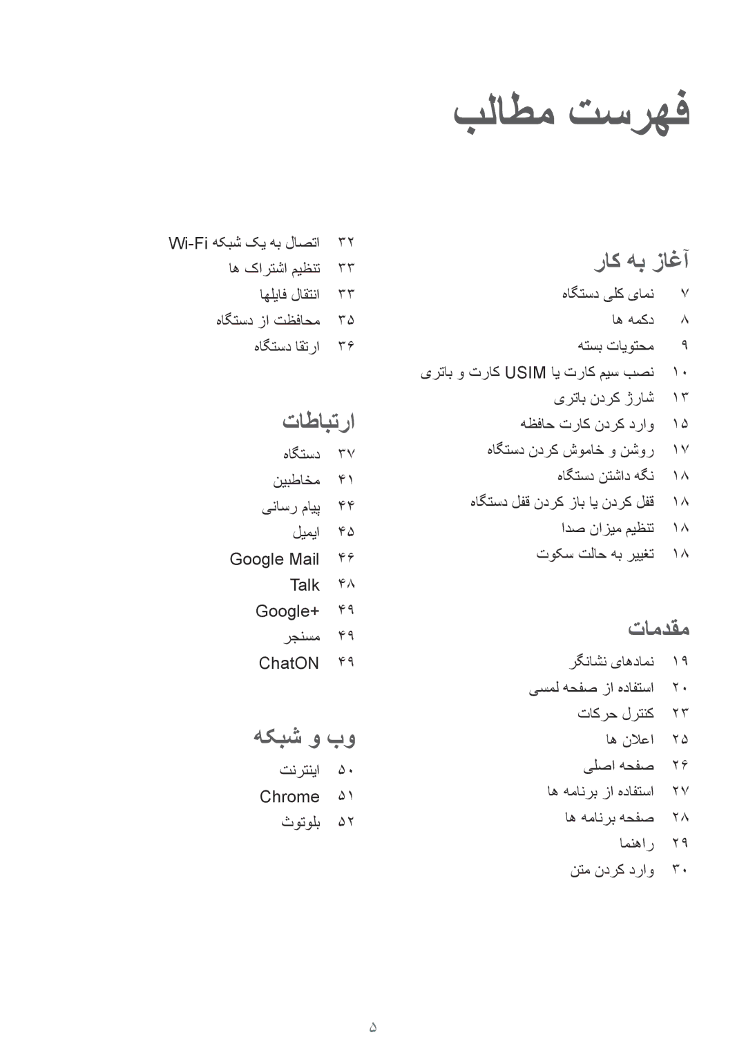 Samsung GT-S6310DBAKSA, GT-S6310ZWAKSA manual بلاطم تسرهف, تاطابترا 