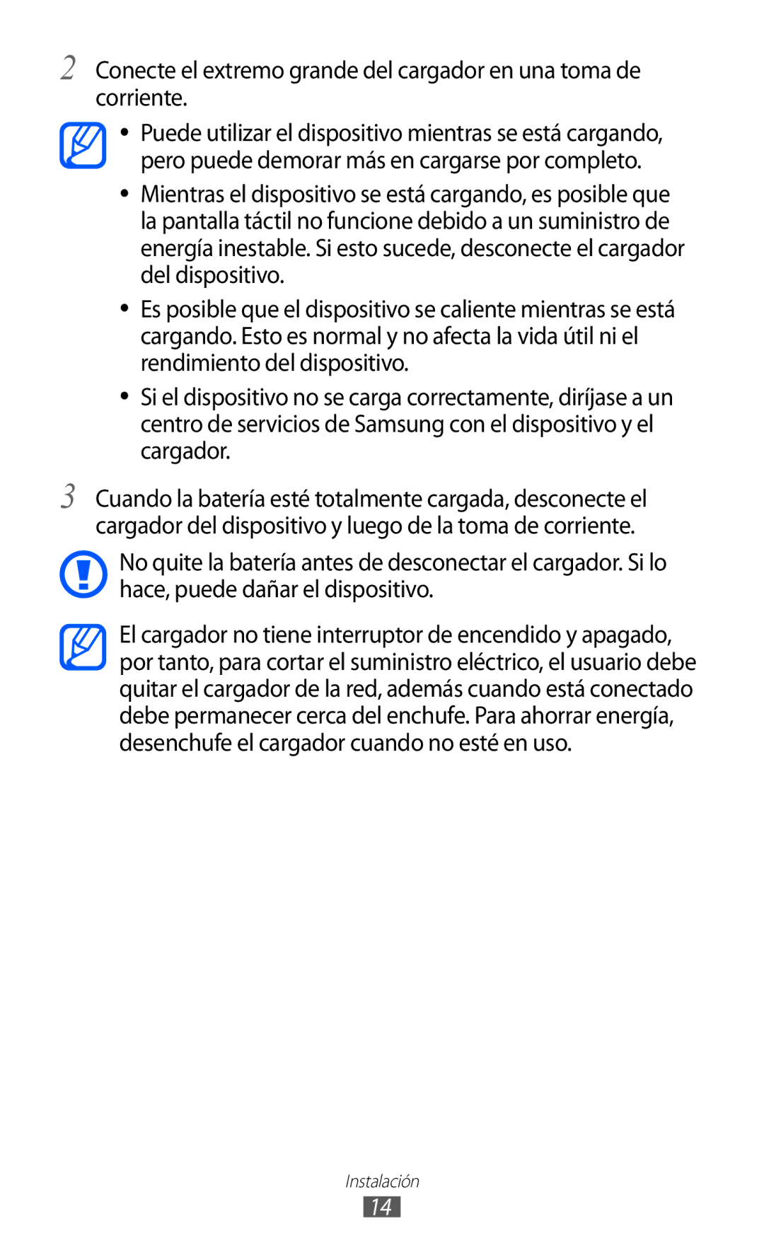 Samsung GT-S6500ZYABTU, GT-S6500RWDTMN, GT-S6500RWAITV, GT-S6500XKADBT, GT-S6500ZYADBT, GT-S6500XKAITV manual Instalación 