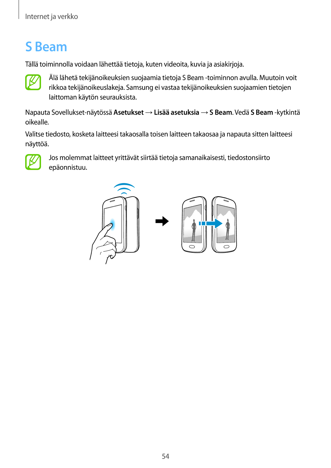 Samsung GT-S6790MKNNEE, GT-S6790PWNNEE manual Beam 