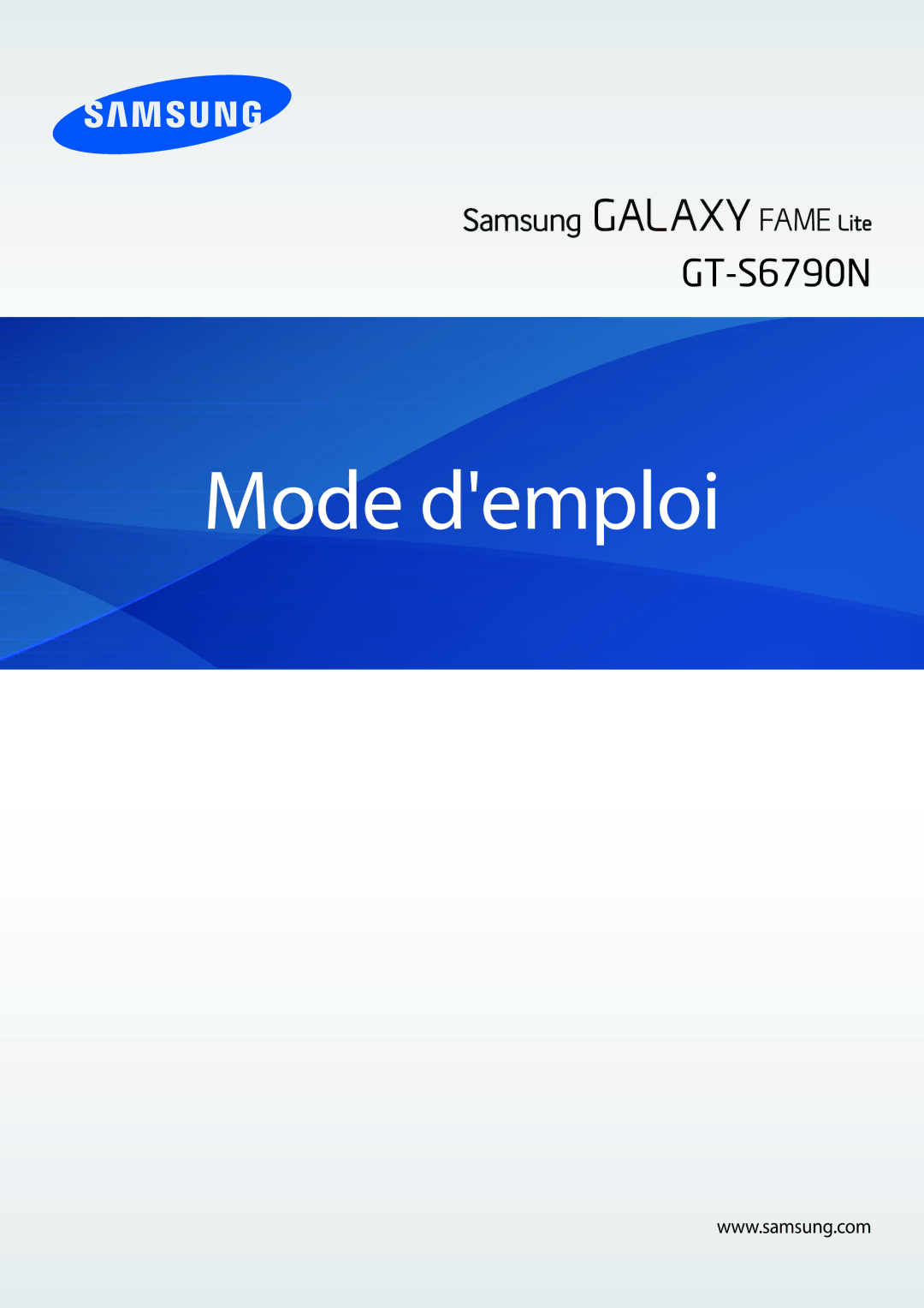 Samsung GT-S6790ZWYXEF, GT-S6790MKNSFR, GT-S6790PWNSFR, GT-S6790MKNXEF, GT-S6790PWNXEF manual Mode demploi 