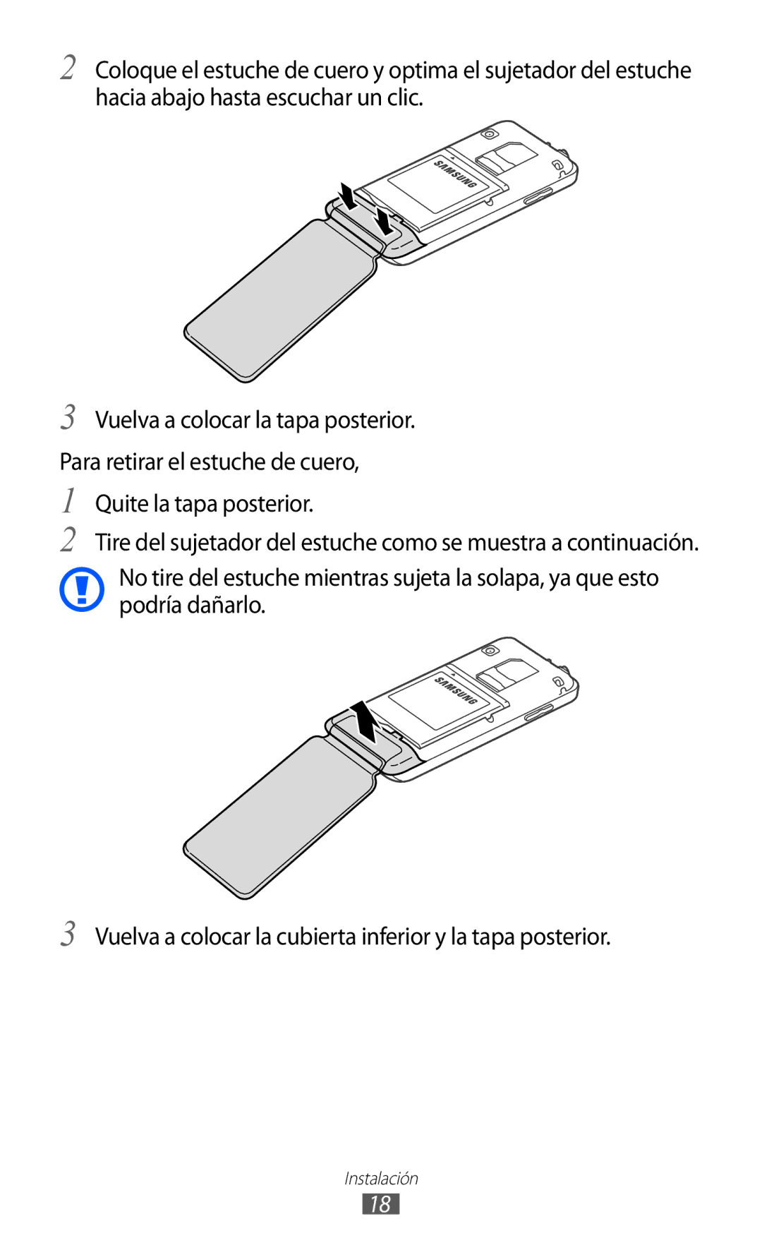 Samsung GT-S7230MKEAMN, GT-S7230DWEXEC, GT-S7230TAEFOP, GT-S7230TAAATL, GT-S7230MKEXEC, GT-S7230TAEXEC manual Instalación 