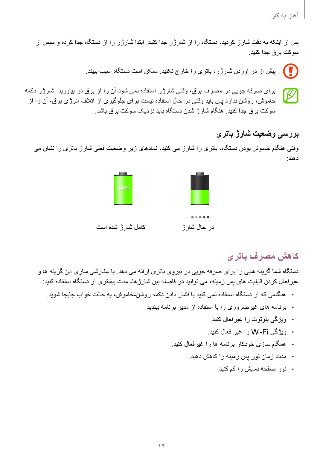 Samsung GT-S7272WRAPAK, GT-S7272WRATHR, GT-S7272UWAKSA, GT-S7272HKATHR manual یرتاب فرصم شهاک, یرتاب ژراش تیعضو یسررب 