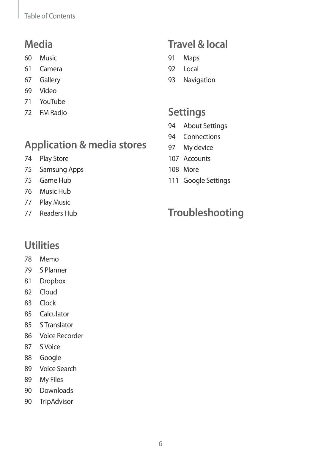 Samsung GT-S7275HKNTPL, GT-S7275HKNVIA, GT-S7275HKADBT, GT-S7275HKNDBT, GT-S7275HKNTPH, GT-S7275HKNOPT Media Travel & local 