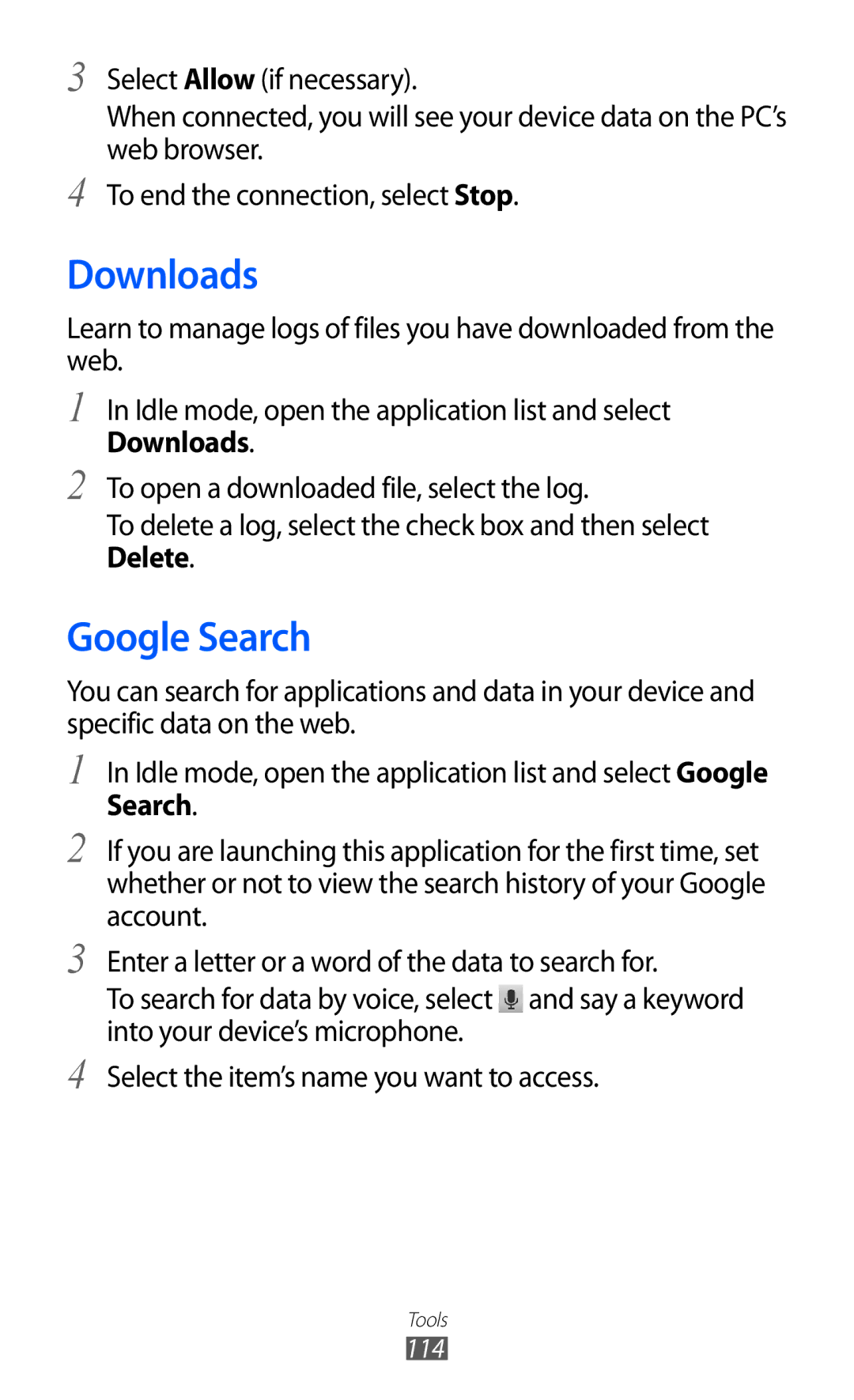 Samsung GT-S7500 user manual Downloads, Google Search 