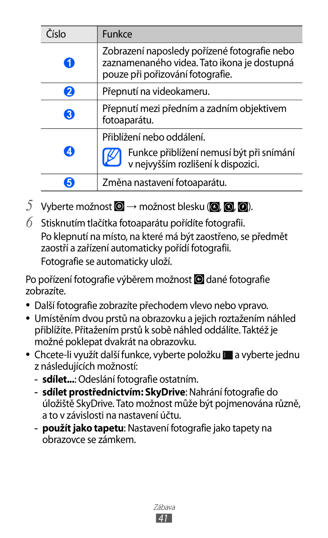 Samsung GT-S7530EAAXEZ, GT-S7530EAAO2C manual Zábava 