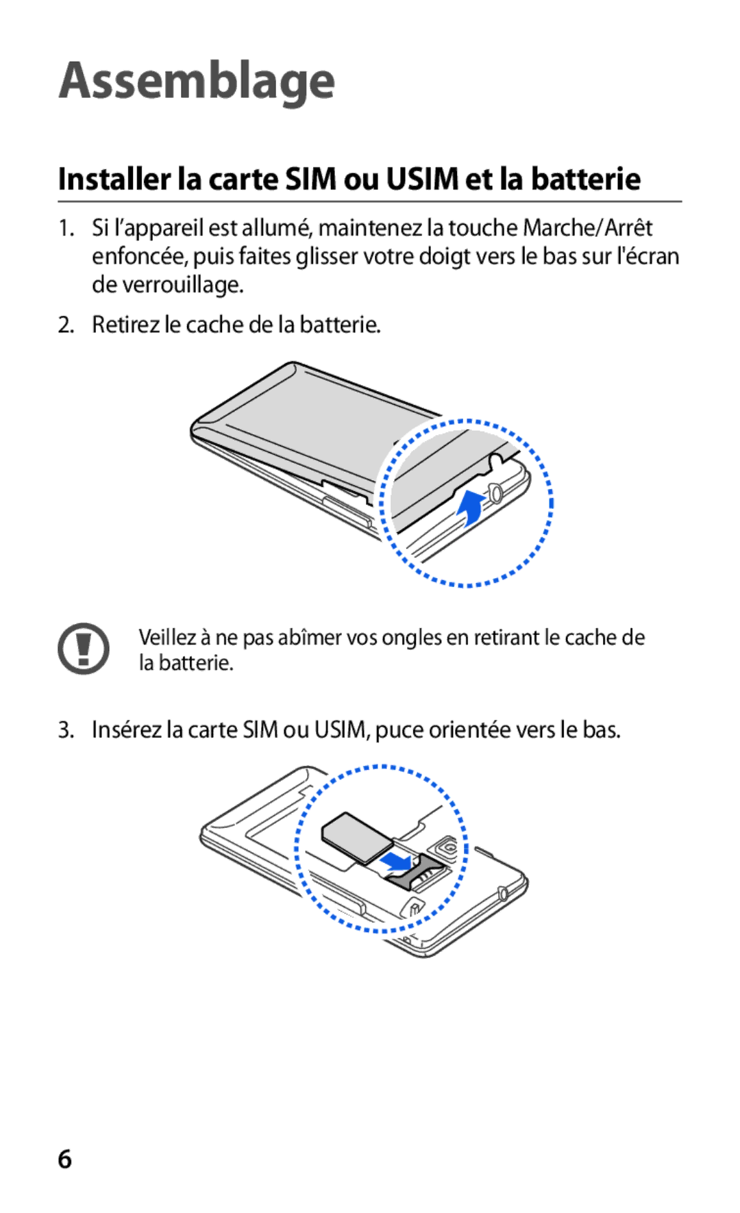 Samsung GT-S7530EAAXEF manual Assemblage 