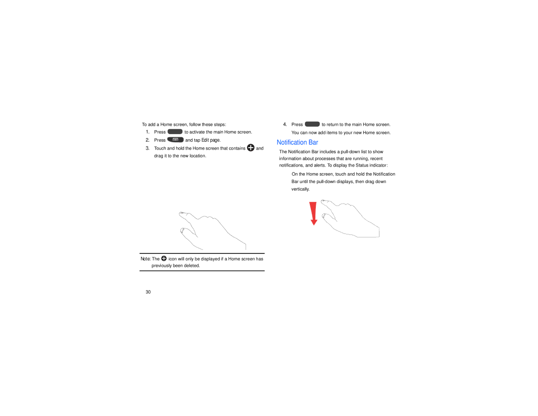 Samsung GT-S7560M user manual Notification Bar 