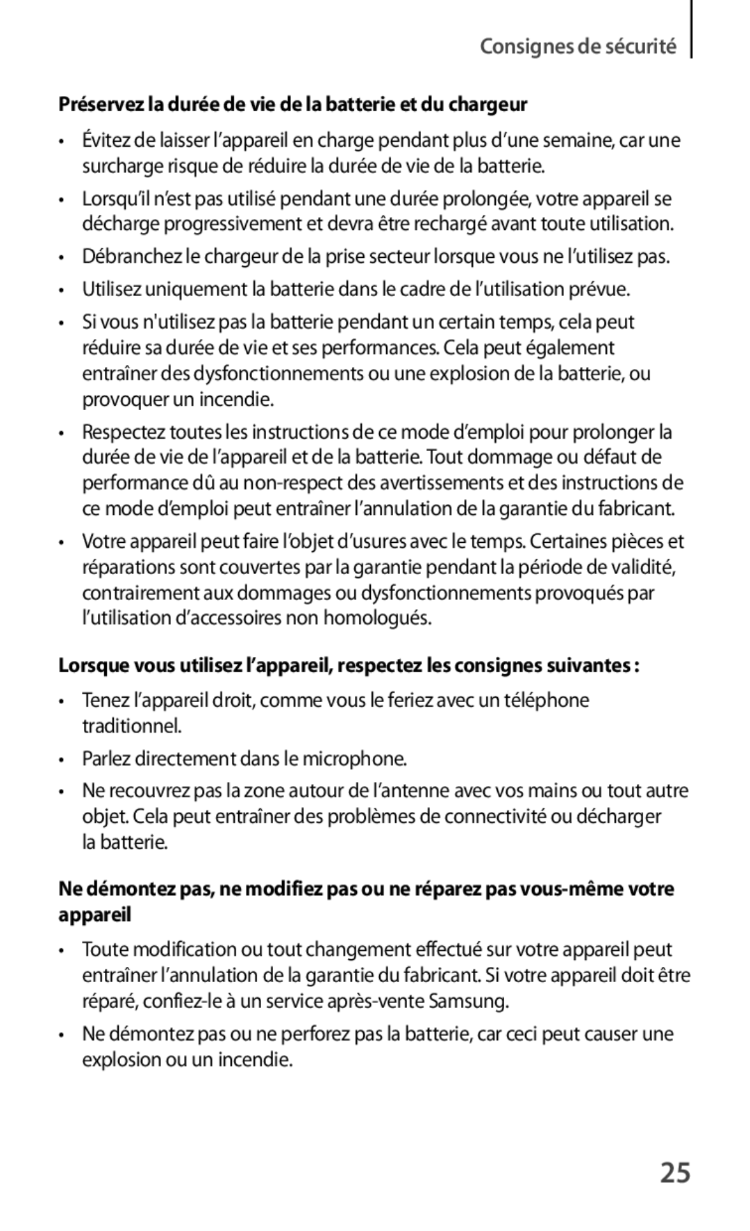 Samsung GT-S7560ZKAXEF, GT-S7560ZKALPM, GT-S7560UWABOG manual Préservez la durée de vie de la batterie et du chargeur 