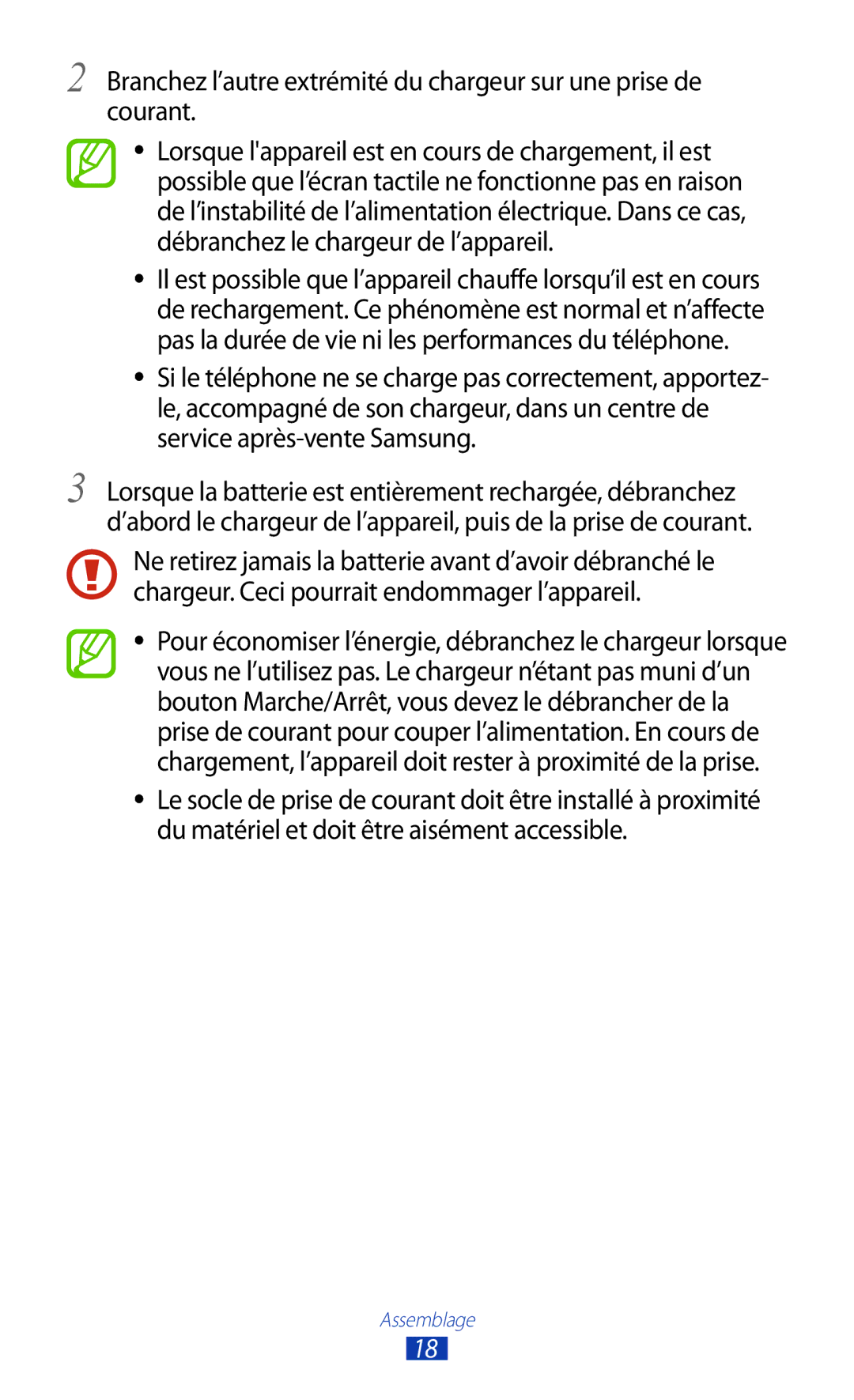 Samsung GT-S7560ZKALPM, GT-S7560UWABOG, GT-S7560UWASFR, GT-S7560ZKAFTM, GT-S7560UWAXEF, GT-S7560UWAFTM manual Assemblage 